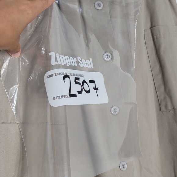 Remo Womens Tan Cotton Blend Front Pockets Button Down A-Line Causal Skirt Sz 14 - Picture 9 of 9